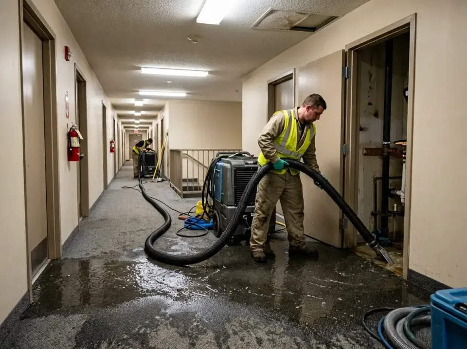 multi-unit-apartment-hallway-f-005 — frequently asked questions, Emergency Burst Pipe Water Extraction & Removal in Norcross…